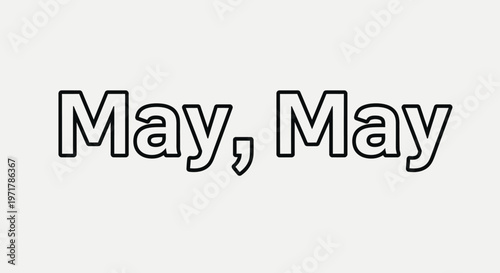 May month calendar text 2.