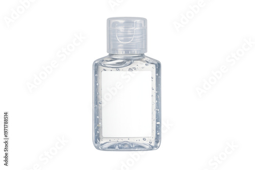 Hand sanitizer gel dispenser bottle on transparent background