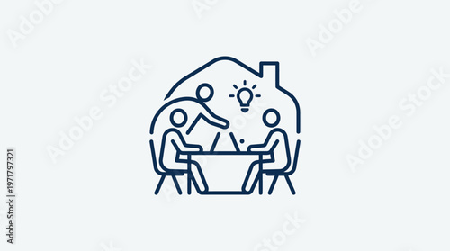 Team Brainstorming and Collaboration At Home