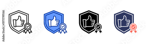 System Reliability icon set multiple style collection