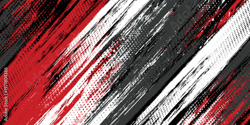 Gaming esport background striking stripes electric banner vector illustration design red black grunge brush wing comic pattern modern abstract concept livery stripes decal paint splash splatter.eps 10