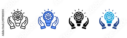 Future Skills icon set multiple style collection