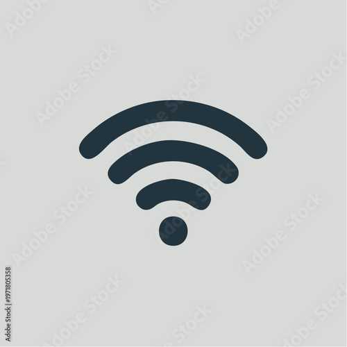 wifi signal icon in dark blue color