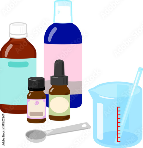 手作り化粧品の材料と道具