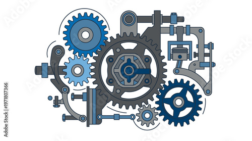 Industrial Gears and Mechanical Parts.
