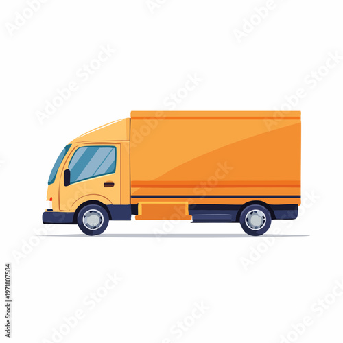 配達用のトラックのイラスト 物流・宅配・運送業