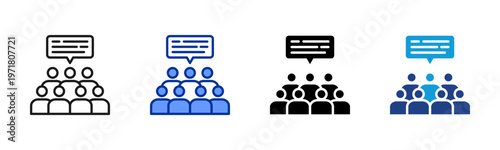Audience Response icon collection with multiple styles