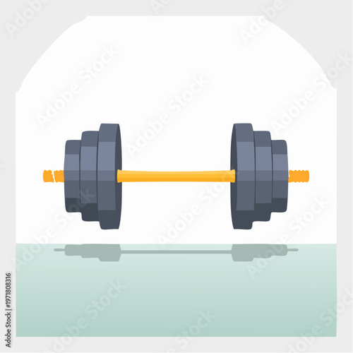 ダンベルのイラスト 筋トレ・フィットネス機器