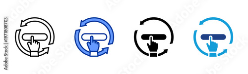 Routine Reset icon collection with multiple styles