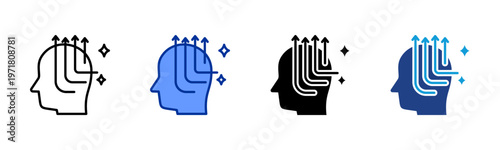 Stress Control icon collection with multiple styles