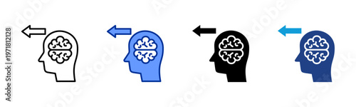 Motivation Drive icon collection with multiple styles