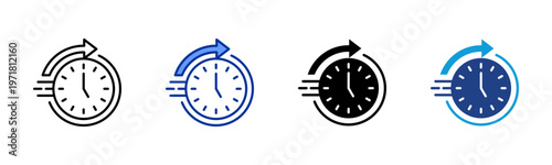 Response Tendency icon collection with multiple styles