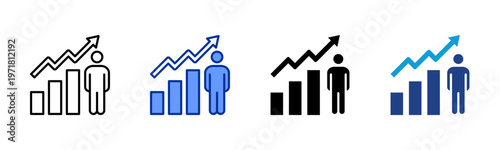 Personal Growth icon collection with multiple styles