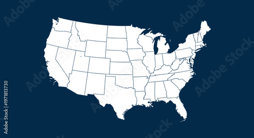 Map of United States.