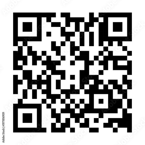 QR code png sticker, transparent background