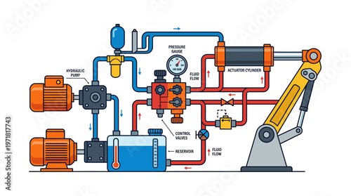 Industrial robotic arm machinery equipment.