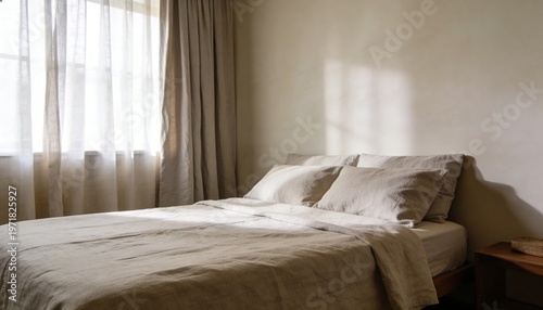 Minimalist Earth-Tone Bedroom