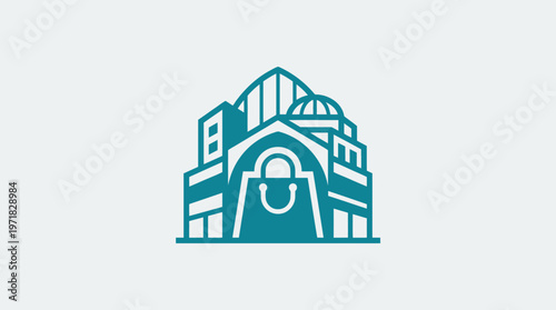 Minimalist Shopping Center Logo