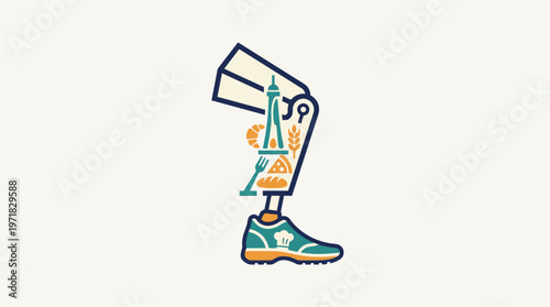 French Culture and Cuisine Prosthetic Leg