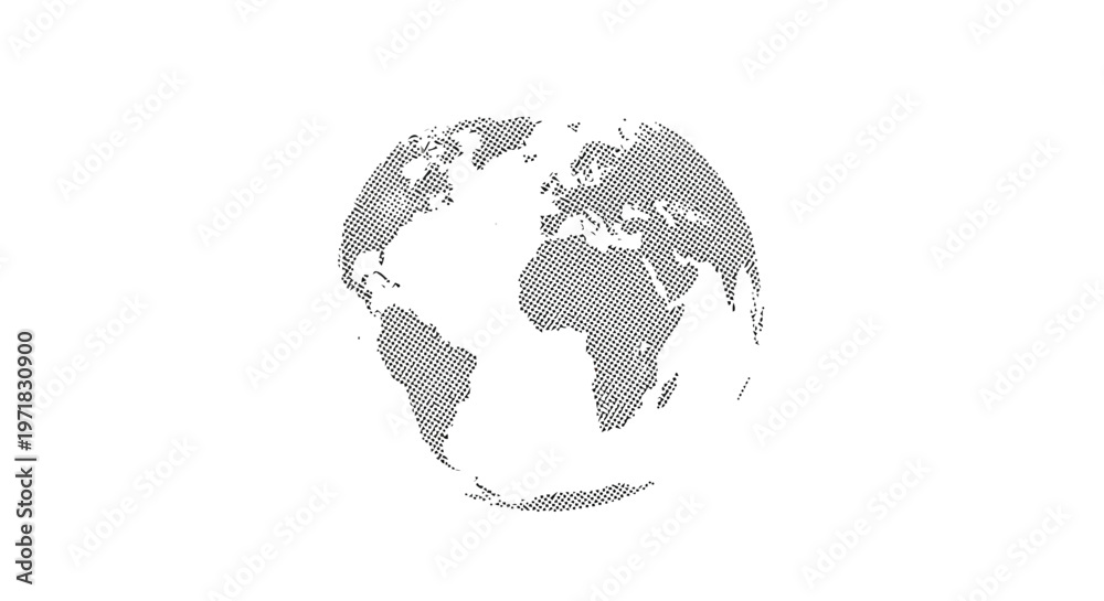 Obraz premium Earth's continents and ocean basins from a top-down perspective
