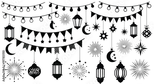 Intricate black and white embroidered floral pattern on linen fabric