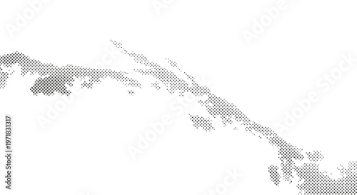 Minimalist line drawing of a simple tree branch with leaves