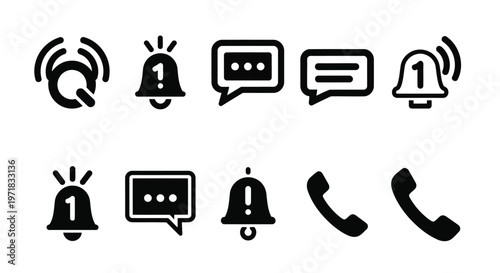 Various symbols representing scissors, a stapler, a paperclip, a tape roll, and a pencil sharpener