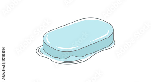 Butter on a plate closeup.