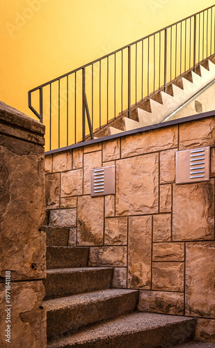 staircase in an old building