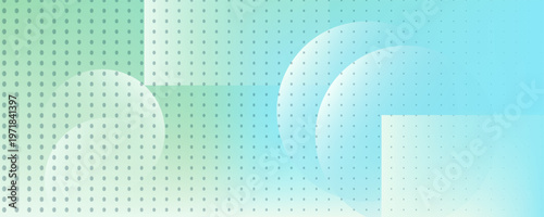 latar belakang spanduk minimalis.berwarna.hijau dan biru gradasi.efek lingkaran.latar belakang abstrak.Print