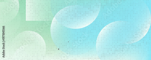 latar belakang spanduk minimalis.berwarna.hijau dan biru gradasi.efek lingkaran.latar belakang abstrak.Print