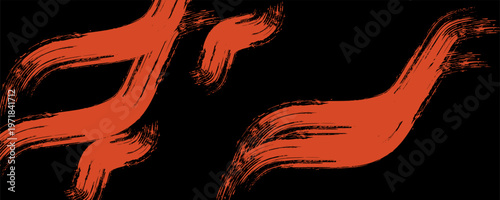 Tire tracks, motorcycle or car wheel tread marks, grunge vector. Road rally bike or motocross tire tracks.	Print