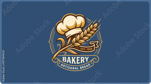 Bakery Logo With Wheat.