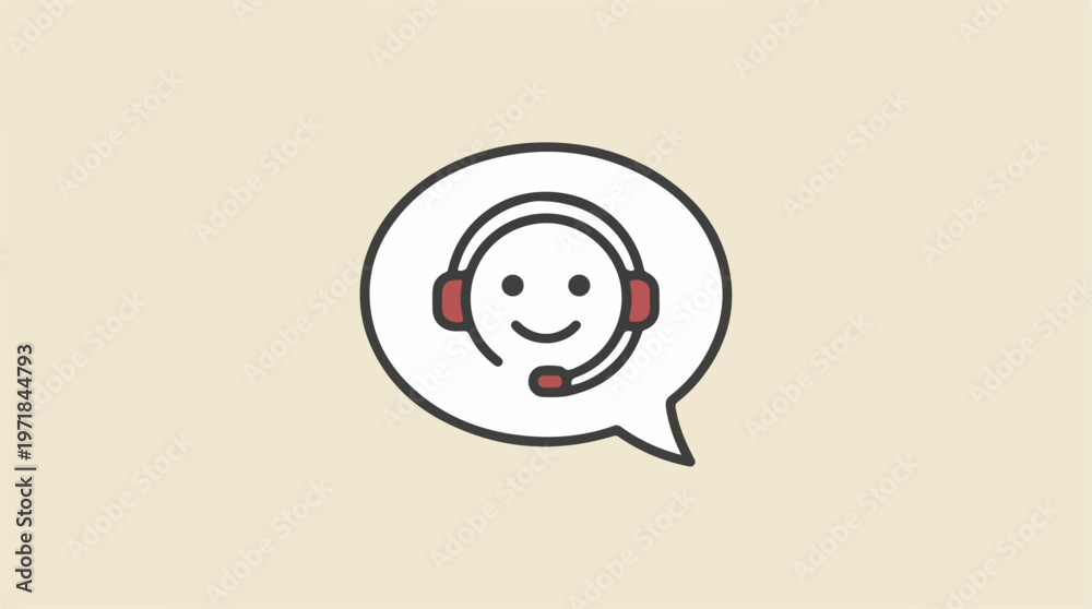 Obraz premium Customer Service Representative Icon.
