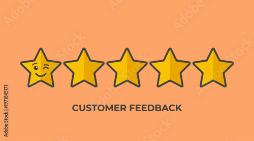 Five Star Customer Feedback Rating.