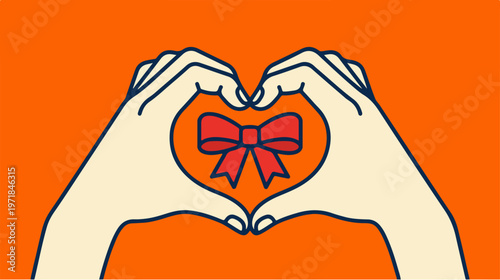 Hands Forming Heart Shape.