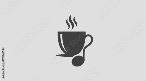 Hot Coffee Cup Icon Design.