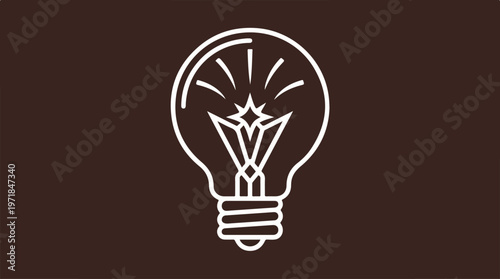 Light Bulb Icon Symbol.