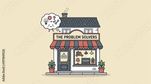 The Problem Solvers Office Building.