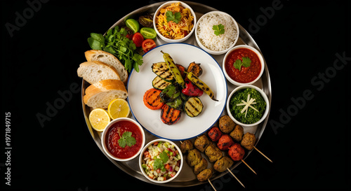Exquisite mezze platter a culinary journey of middle eastern flavors