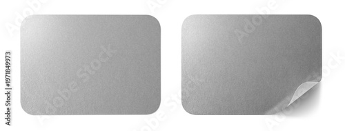 シルバーメタリックのタックシール