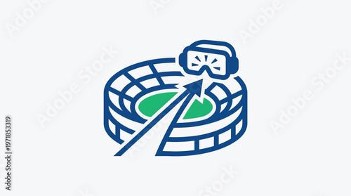 Virtual Reality Stadium Experience Icon