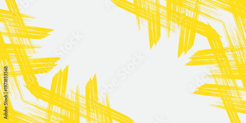 White sports background design with yellow abstract template. Sports players in various activities. Football, basketball, baseball, tennis, rugby, modern, Vector Illustration.