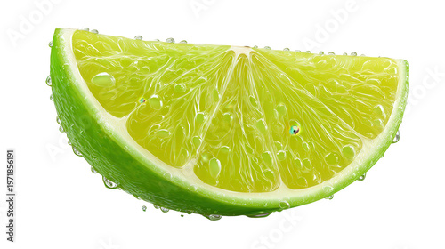 Wallpaper Mural Realistic lime slice vibrant and juicy background isolated on a Transparent background, PNG file. Torontodigital.ca