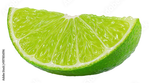 Wallpaper Mural Realistic lime slice vibrant and juicy background isolated on a Transparent background, PNG file. Torontodigital.ca