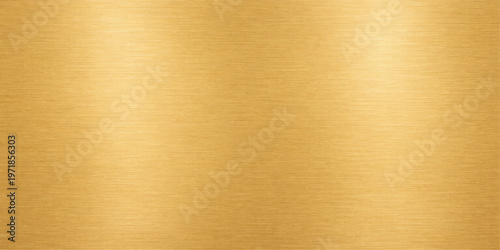 Brushed gold metal background texture featuring a vintage grunge pattern on a rough surface with beige linen material and a blank brown textile backdrop design