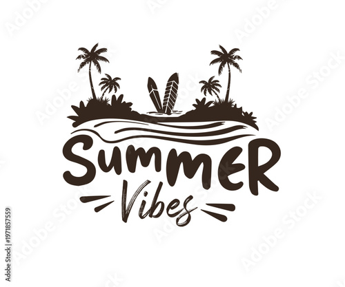 Hello, summer typography t-shirt design