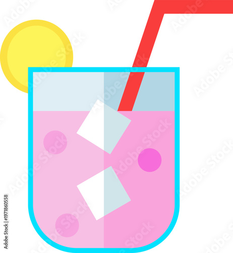 illustration glass of smoothie vector