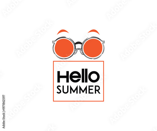 Hello, summer typography t-shirt design