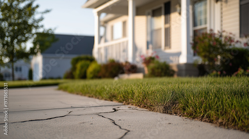 Front Yard Foundation Crack Residential Structural Risk